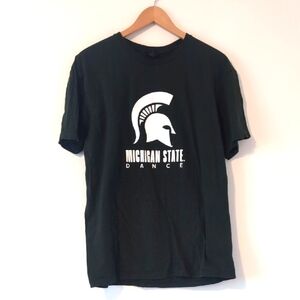 Michigan State Dance Hunter Green T-Shirt Tee. Size Large, Like New